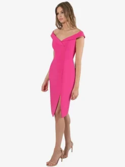 Robes de fête d'anniversaire Robe courte à épaules dénudées et fente haute