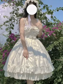 Robes Gothiques Lolita N艙uds Volants Noir Couches
