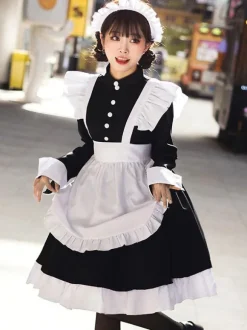 Robes Gothiques Lolita Volants Noir