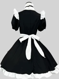 Robes Lolita Gothiques Volants N艙uds Noir Mignonne