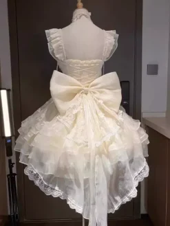 Robe Sweet Lolita Ballet JSK en polyester sans manches Robe Sweet Hime Lolita