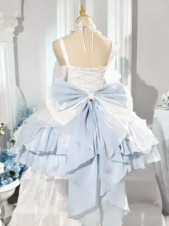 Robe Sweet Lolita Ballet JSK en polyester multicouche sans manches