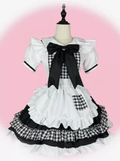 Robe Sweet Lolita en polyester à manches courtes