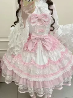 Robe Sweet Lolita en polyester pull sans manches