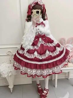 Robe Sweet Lolita en polyester pull sans manches