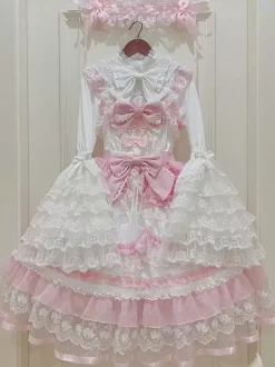 Robe Sweet Lolita en polyester pull sans manches