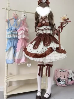 Robe Sweet Lolita en polyester sans manches