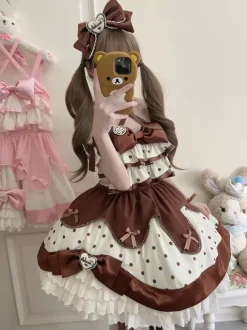 Robe Sweet Lolita en polyester sans manches