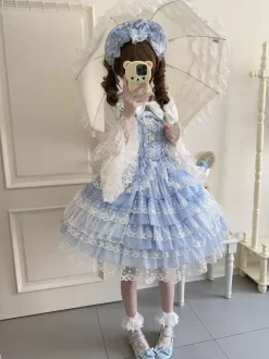 Robe Sweet Lolita en polyester pull sans manches
