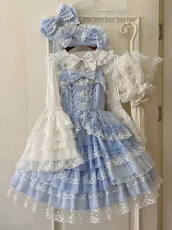 Robe Sweet Lolita en polyester pull sans manches