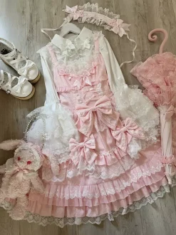 Robe Sweet Lolita JSK en polyester multicouche sans manches