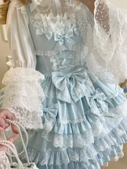 Robe Sweet Lolita JSK en polyester multicouche sans manches