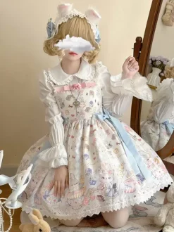 Robe Sweet Lolita Pull sans manches en polyester Robe Sweet Lolita