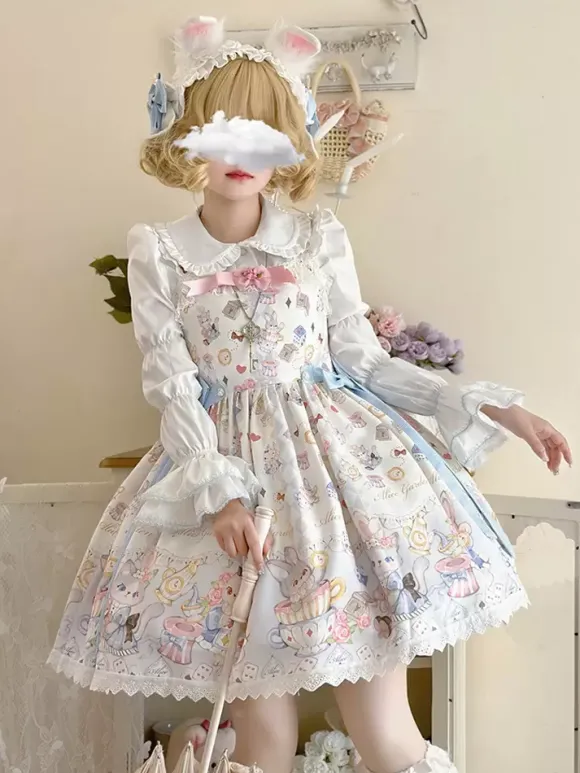 Robe Sweet Lolita Pull sans manches en polyester Robe Sweet Lolita
