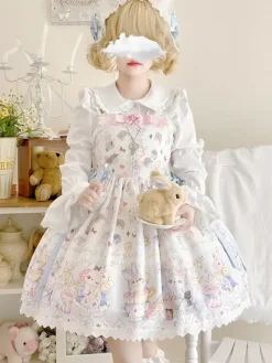 Robe Sweet Lolita Pull sans manches en polyester Robe Sweet Lolita