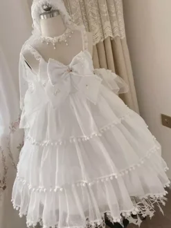 Robe Sweet Lolita Robe Lolita Sweet Jumper sans manches en polyester