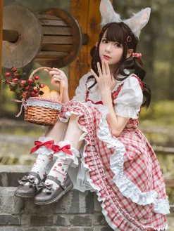 Robe Sweet Lolita Robe Sweet Lolita sans manches en polyester