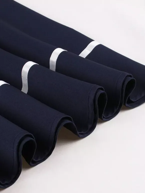 Robe trapèze rétro sans manches à col marin et n艙ud papillon pour femme 2026