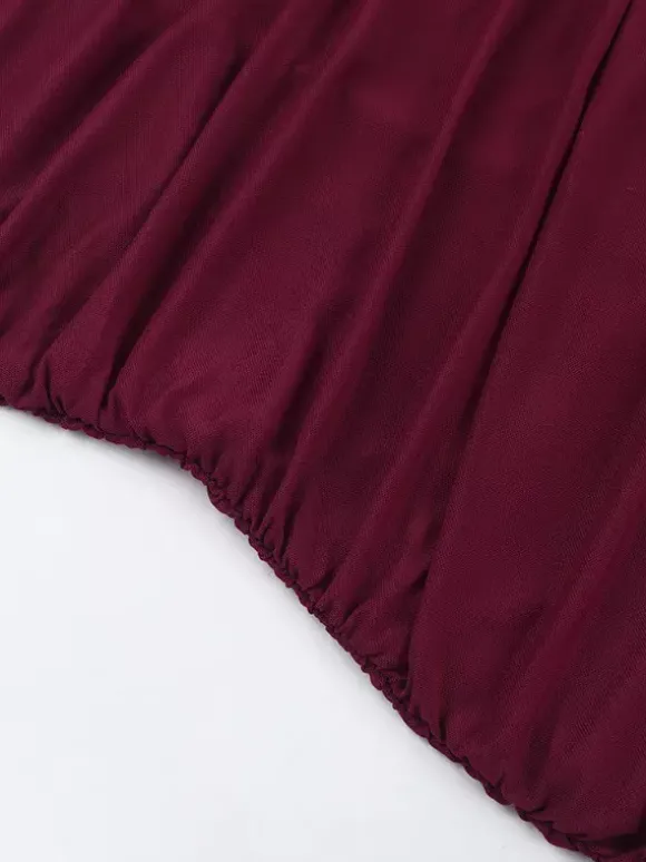 Robe tube mini pour femme - Robe moulante fendue à ourlet en résille froncée - Tenue de soirée estivale 2026
