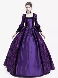 Robe Victorienne médiévale victorienne Robe Rococo Robe Marie Antoinette Opéra Costume Rétro Déguisements Halloween