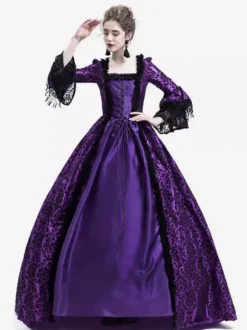 Robe Victorienne médiévale victorienne Robe Rococo Robe Marie Antoinette Opéra Costume Rétro Déguisements Halloween