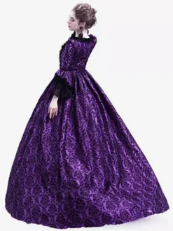 Robe Victorienne médiévale victorienne Robe Rococo Robe Marie Antoinette Opéra Costume Rétro Déguisements Halloween