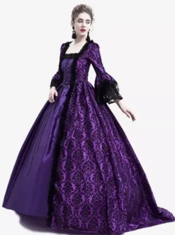 Robe Victorienne médiévale victorienne Robe Rococo Robe Marie Antoinette Opéra Costume Rétro Déguisements Halloween