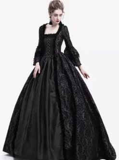 Robe Victorienne médiévale victorienne Robe Rococo Robe Marie Antoinette Opéra Costume Rétro Déguisements Halloween