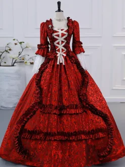 Robe Victorienne Rétro Champagne Robe Robe Marie Antoinette Femme Vêtements Vintage De Style Européen