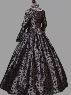 Robe Victorienne Style Marie-Antoinette avec Dentelle Costume de Bal Masqué et Carnaval de Venise Robe Rococo