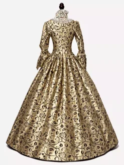 Robe Victorienne Style Marie-Antoinette avec Dentelle Costume de Bal Masqué et Carnaval de Venise Robe Rococo