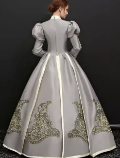 Robe Vintage médiévale victorienne Rococo Marie Antoinette Opéra Costume Rétro Déguisements Halloween