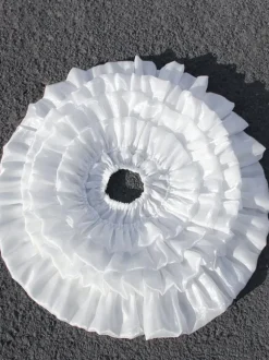 ROCOCO Style Lolita Jupons Polyester Ruffles Gothique Lolita Jupon Femme Dentelle Blanche Lolita Jupe