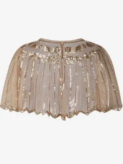 Rétro Femmes Cap Paillette Années 1920 Great Gatsby Flapper Châle Wrap Déguisements Halloween