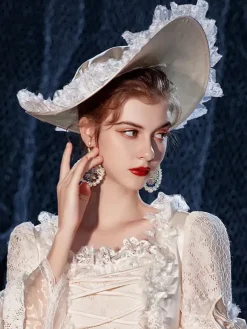 Rétro Chapeau Halloween Polyester Royal Costume Déguisement Vintage Accessoires