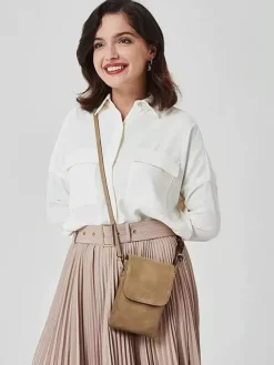 Sac à bandoulière réglable en similicuir pour téléphone portable pour femme 2026
