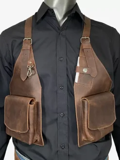 Sac À Bandoulière Steampunk En Cuir Fait Main Vintage Accessoires De Costume