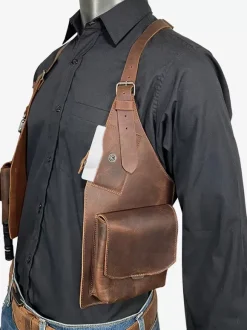 Sac À Bandoulière Steampunk En Cuir Fait Main Vintage Accessoires De Costume