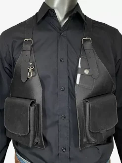 Sac À Bandoulière Steampunk En Cuir Fait Main Vintage Accessoires De Costume