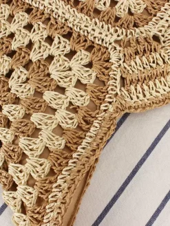 Sac à bandoulière tissé en corde de papier de grande capacité pour les vacances pour femmes 2026