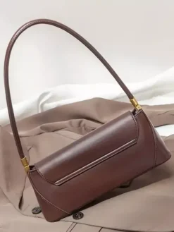 Sac Baguette en similicuir pour femme sac à bandoulière fin 2026