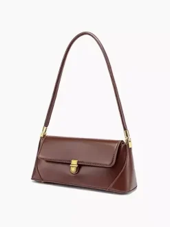 Sac Baguette en similicuir pour femme sac à bandoulière fin 2026
