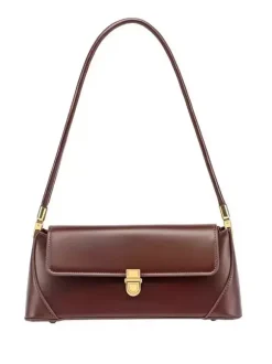 Sac Baguette en similicuir pour femme sac à bandoulière fin 2026