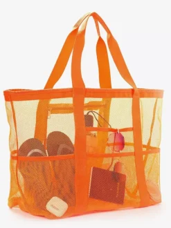 Sac de plage en maille grande capacité sac de voyage multifonctionnel sac de rangement à bandoulière portable 2026