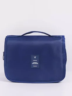 Sac de rangement de voyage étanche avec crochet trousse de toilette portable de grande capacité pour femmes