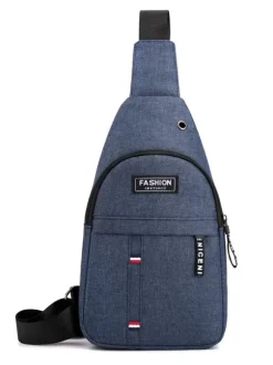 Sac pour hommes Sac de messager en nylon gris