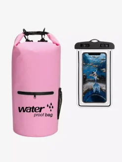 Sac étanche 2 en 1 avec poche extérieure zippée et sac étanche assorti pour téléphone
