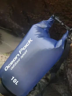 Sac étanche 10L semi-transparent en PVC à fermeture enroulable format océan