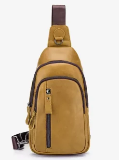 Sac Bandoulière Accessoires De Sport Marron Foncé Sac D'affaire Hommes