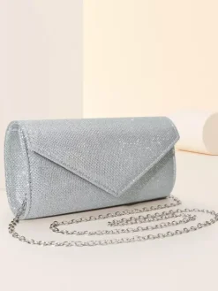 Sac à bandoulière avec chaîne Sac à main de soirée brillant pour femme 2026